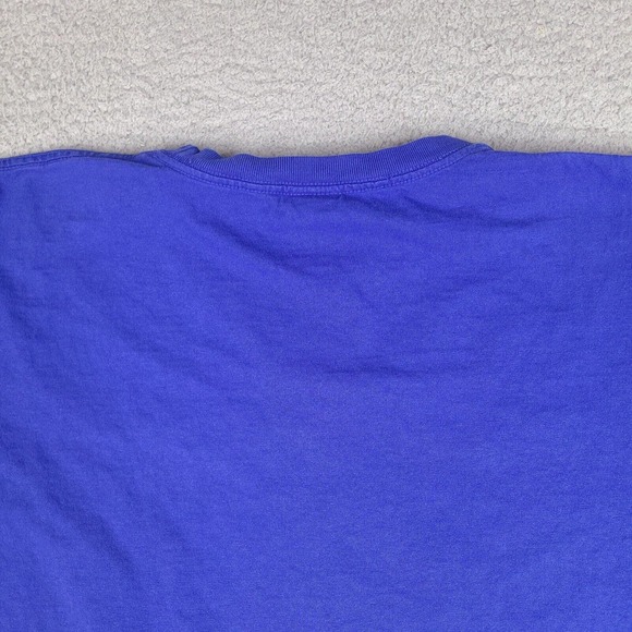 Vintage Tommy Hilfiger T-Shirt Adult XL Blue Made in USA Colorful Spell Out - Picture 7 of 11